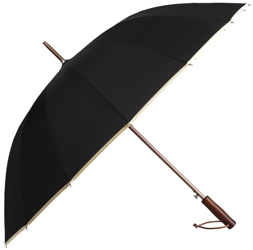 Didelis 128 cm skėtis unisex VELVETTA-3, juodas