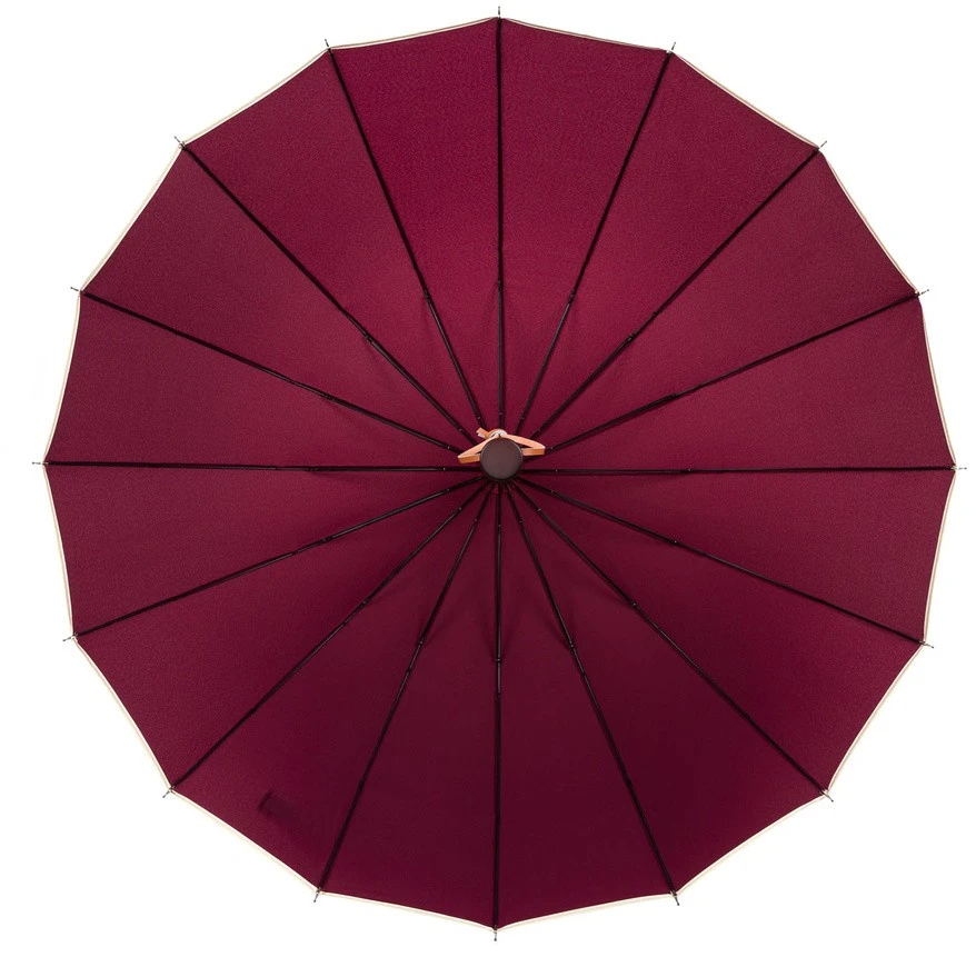 Didelis 128 cm skėtis VELVETTA, bordo