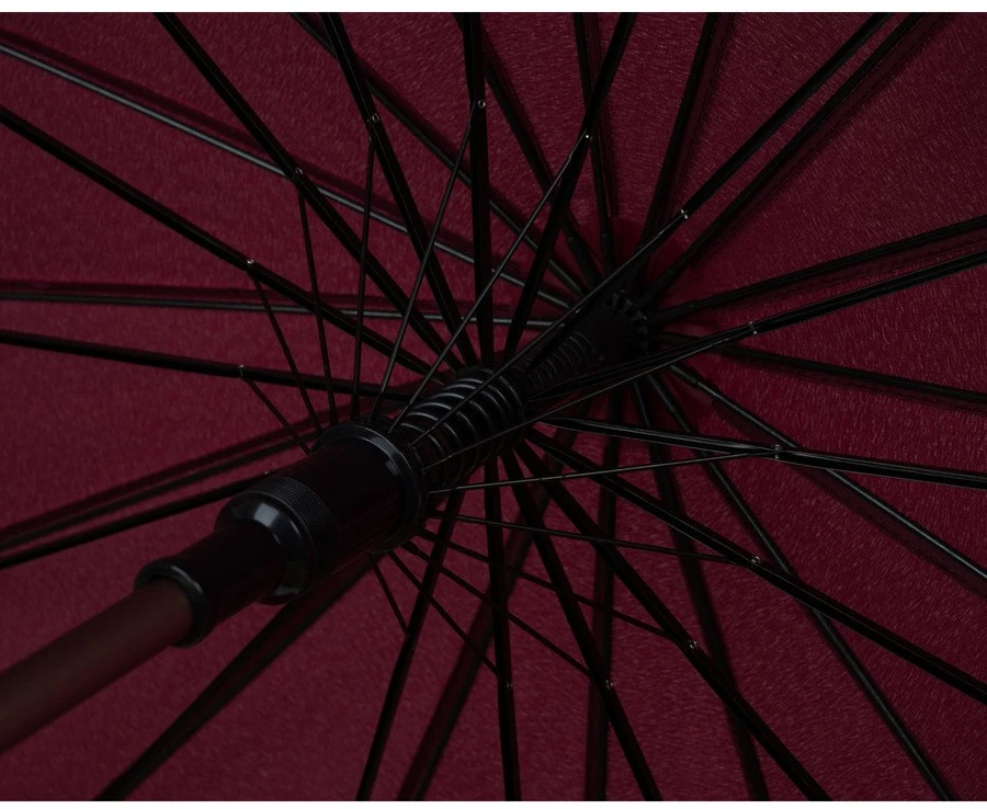 Didelis 128 cm skėtis VELVETTA, bordo
