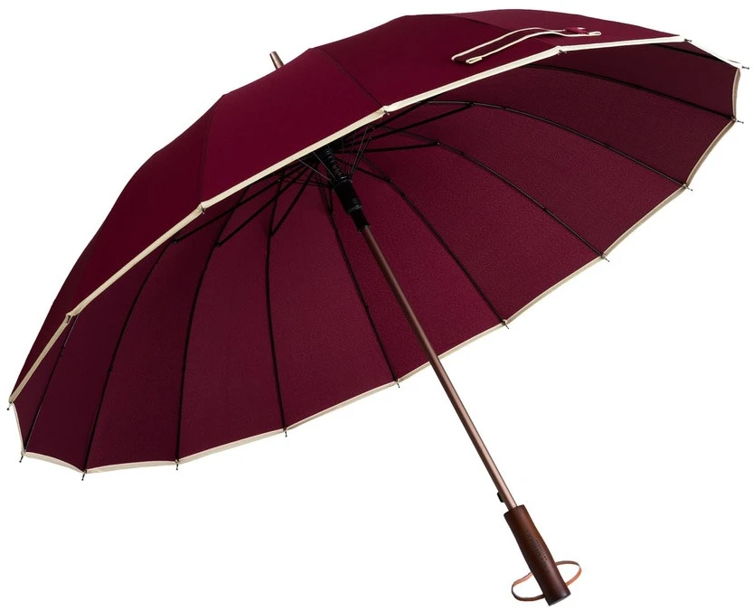 Didelis 128 cm skėtis VELVETTA, bordo