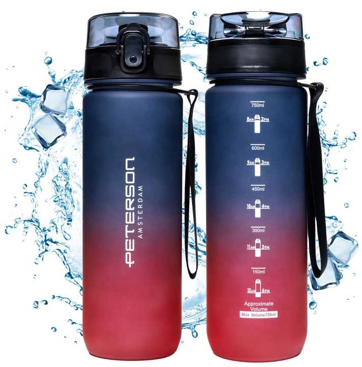 Sportinė vandens gertuvė BPA free 750ml PETERSON 9522