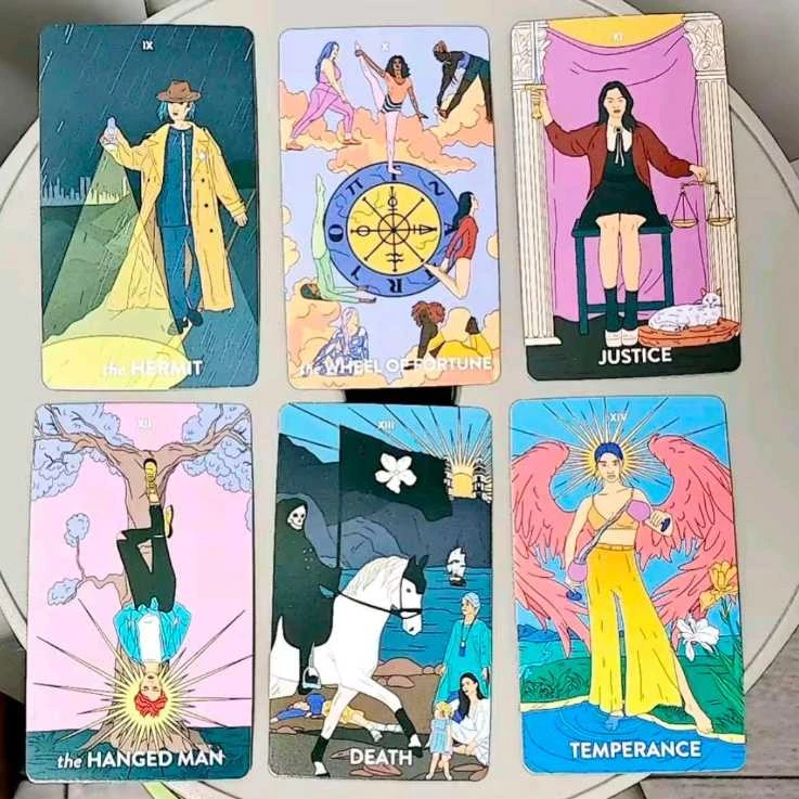 Taro kortos "Neoteric Feminine Tarot"