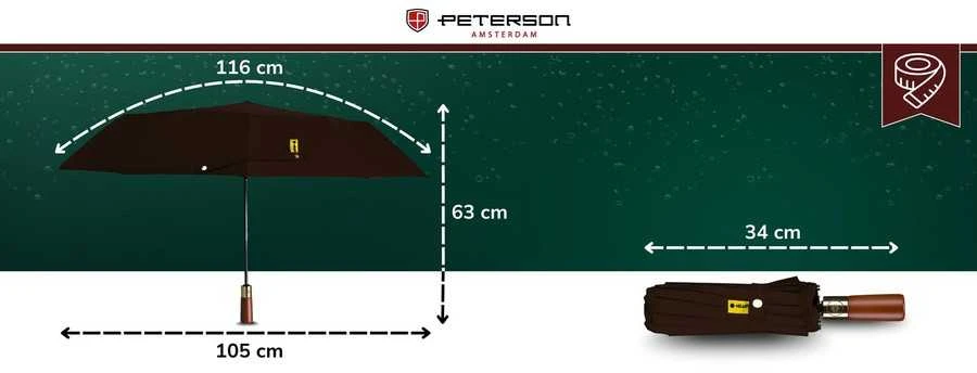 Unisex didelis skėtis PETERSON 4389, pilnai automatas