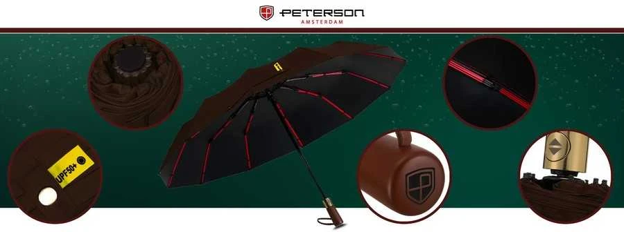 Unisex didelis skėtis PETERSON 4389, pilnai automatas