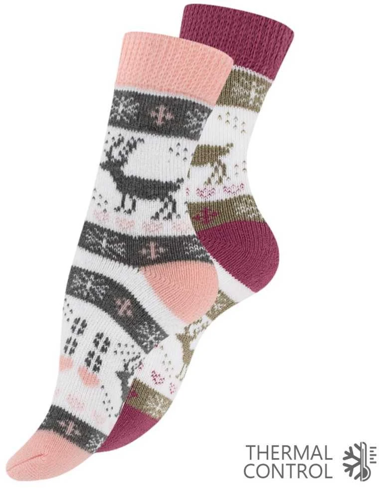 Vca Textil Moteriškos frotinės termo kojinės, 4 poros