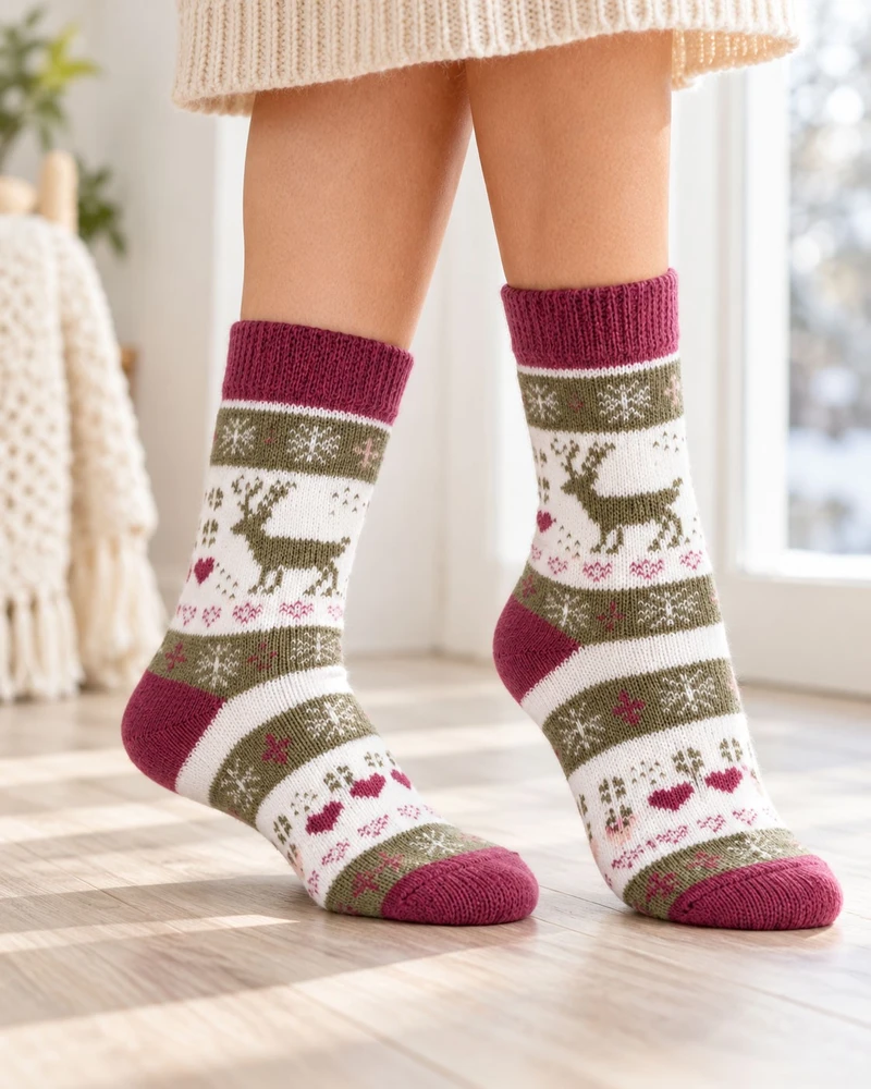 Vca Textil Moteriškos frotinės termo kojinės, 4 poros