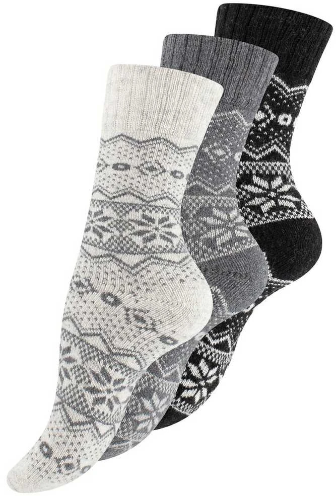 Vca Textil Norvegiškos vilnonės kojinės , unisex, Hygge, 3 poros