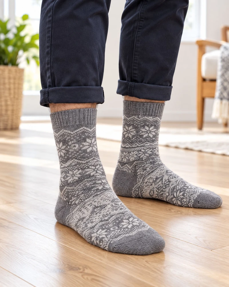 Vca Textil Norvegiškos vilnonės kojinės , unisex, Hygge, 3 poros