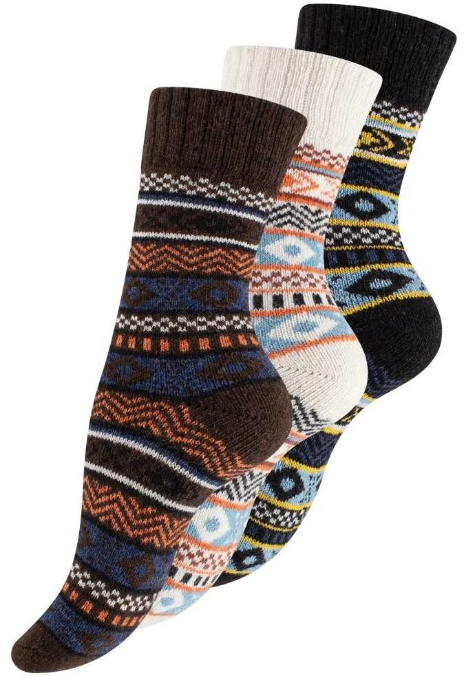 Vca Textil Norvegiškos vilnonės kojinės , unisex, Hygge, 3 poros