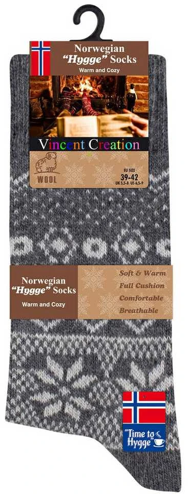 Vca Textil Norvegiškos vilnonės kojinės , unisex, Hygge, 3 poros