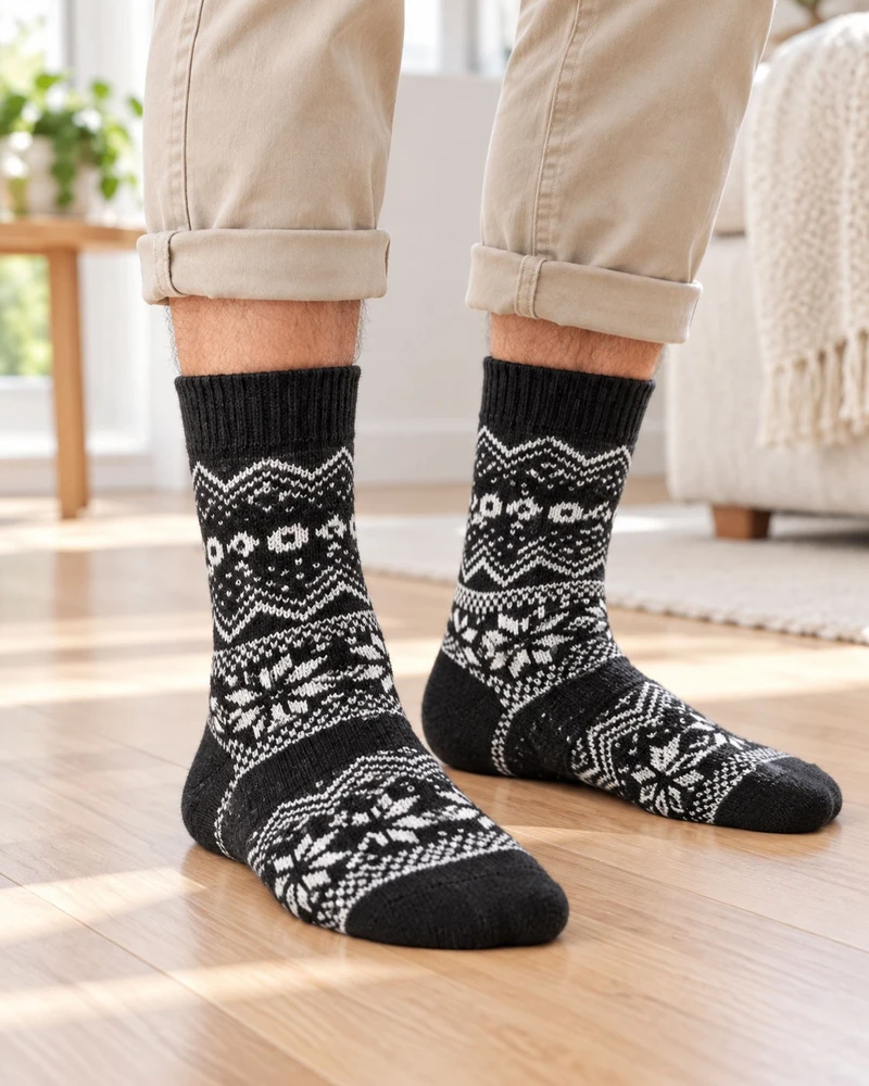 Vca Textil Norvegiškos vilnonės kojinės , unisex, Hygge, 3 poros