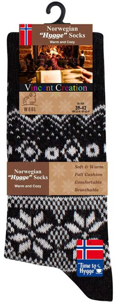 Vca Textil Norvegiškos vilnonės kojinės , unisex, Hygge, 3 poros