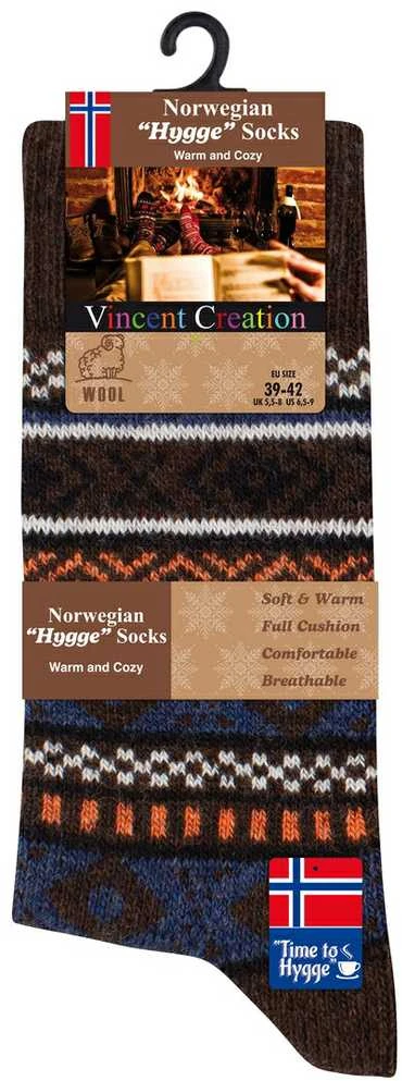 Vca Textil Norvegiškos vilnonės kojinės , unisex, Hygge, 3 poros