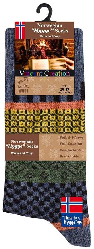 Vca Textil Norvegiškos vilnonės kojinės , unisex, Hygge, 3 poros