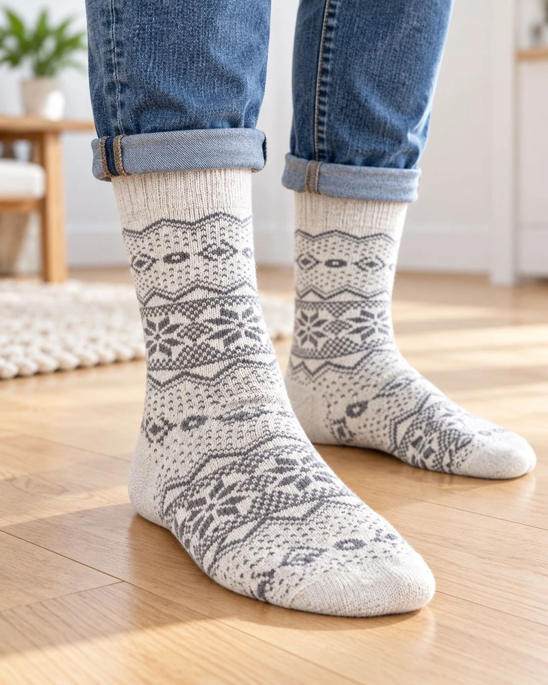 Vca Textil Norvegiškos vilnonės kojinės , unisex, Hygge, 3 poros