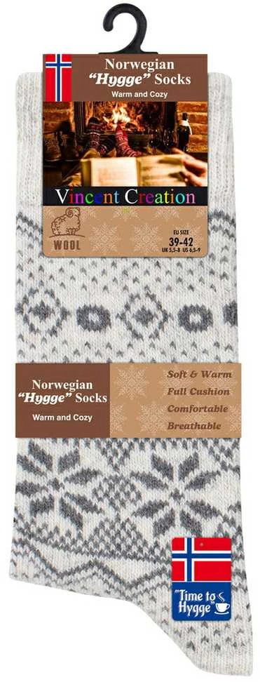 Vca Textil Norvegiškos vilnonės kojinės , unisex, Hygge, 3 poros