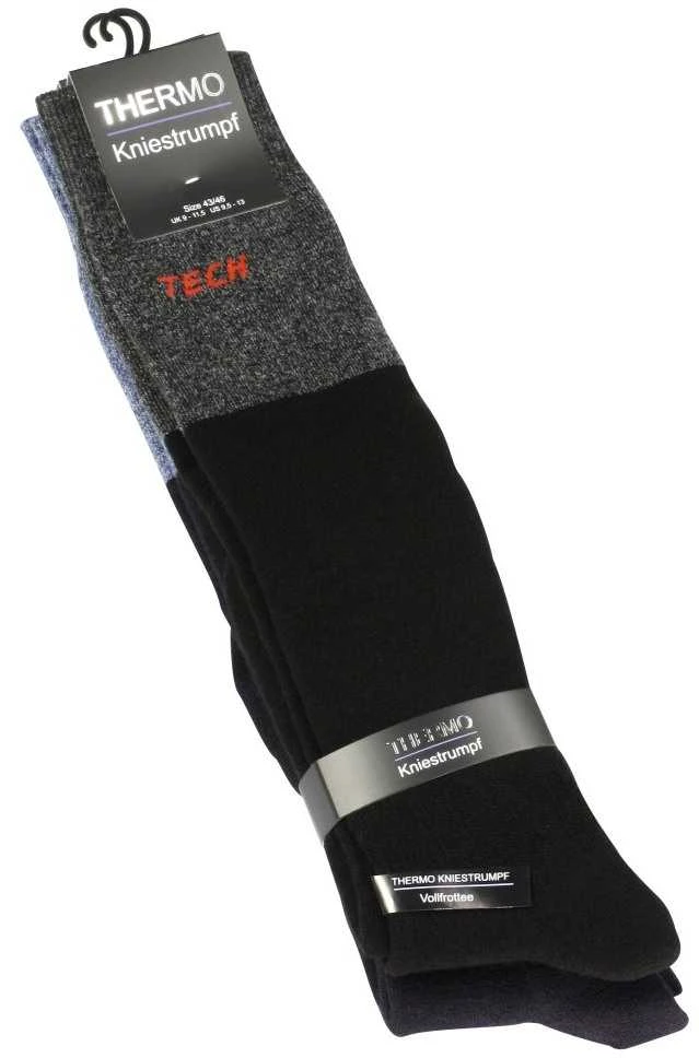 Vca Textil Vyriškos frotinės THERMO kojinės iki kelių, 2 poros