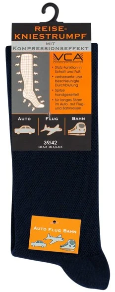 Vincent Creation Kelioninės kompresinės kojinės iki kelių, unisex, mėlynos