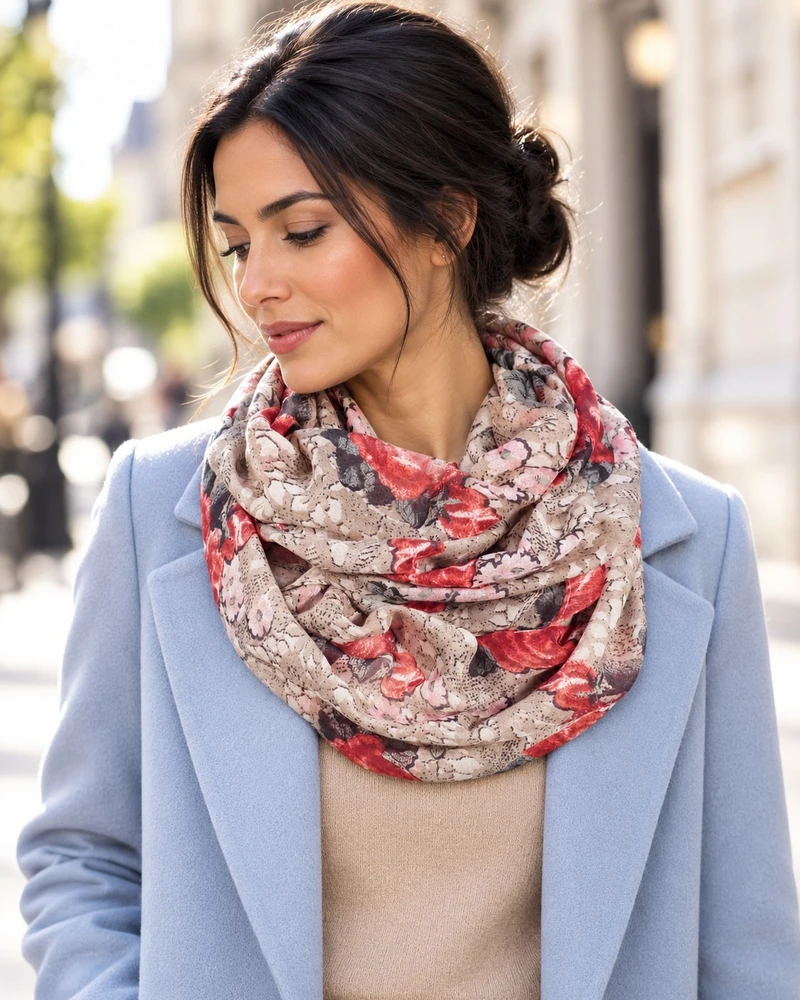 Viper Fashion Šalikas-mova moterims 885d
