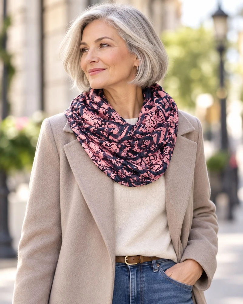 Viper Fashion Šalikas-mova moterims 901a