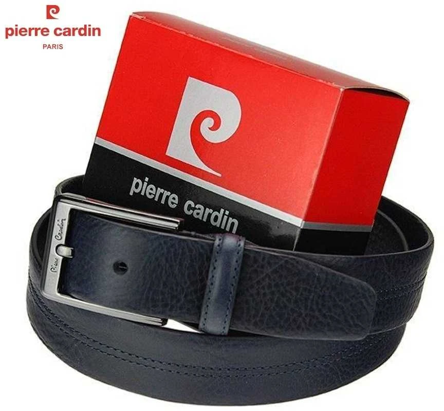 Vyriškas odinis diržas PIERRE CARDIN 8004a, mėlynas