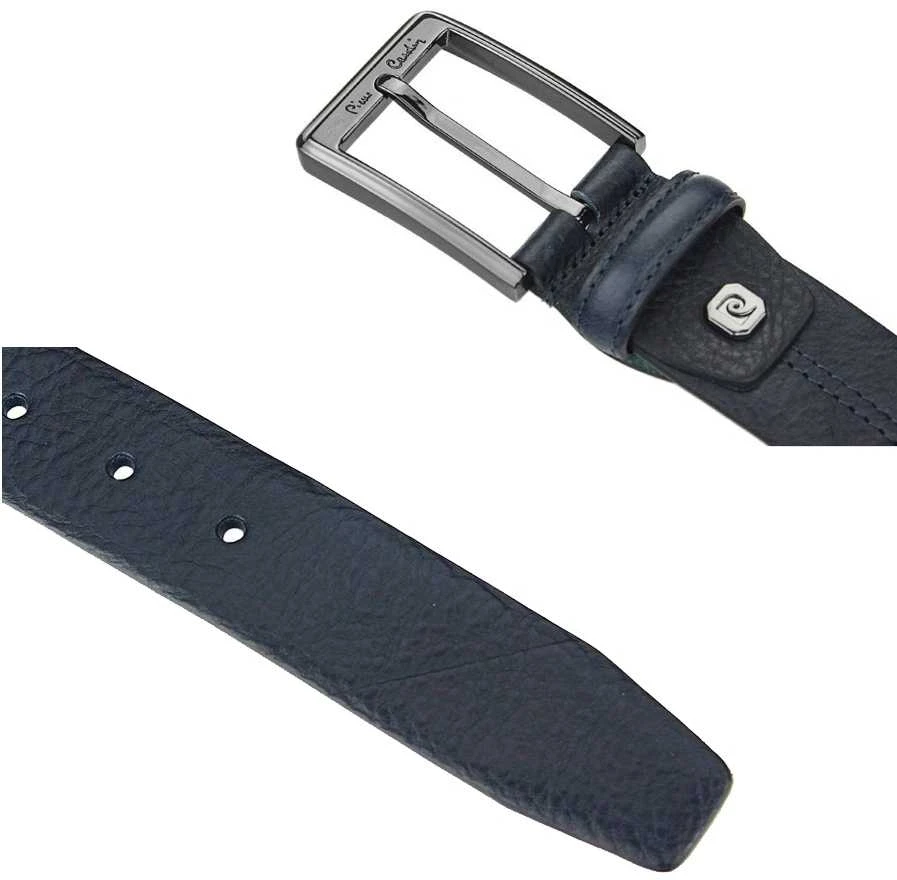 Vyriškas odinis diržas PIERRE CARDIN 8004a, mėlynas