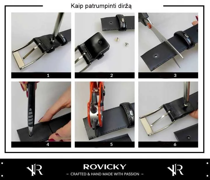 Vyriškas odinis diržas ROVICKY-4