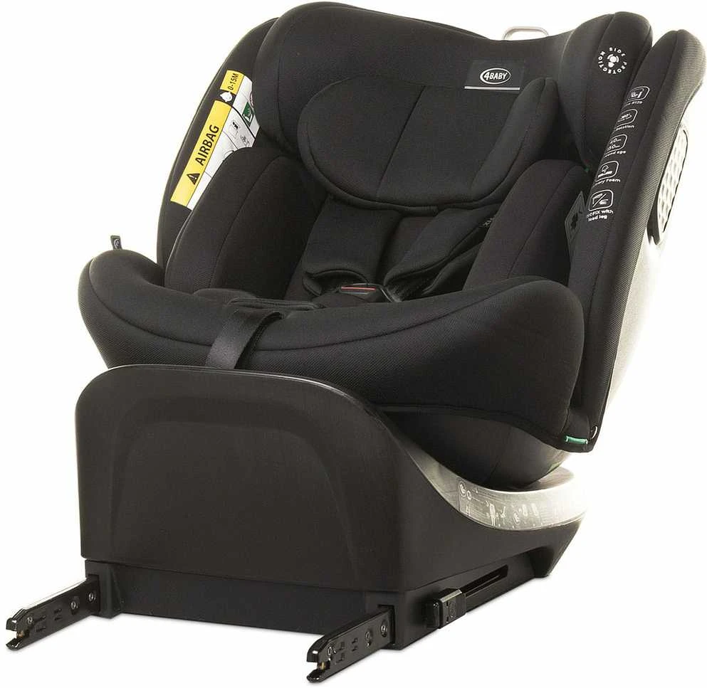 4Baby autokėdutė ENZO-FIX 40-150CM juoda I-SIZE