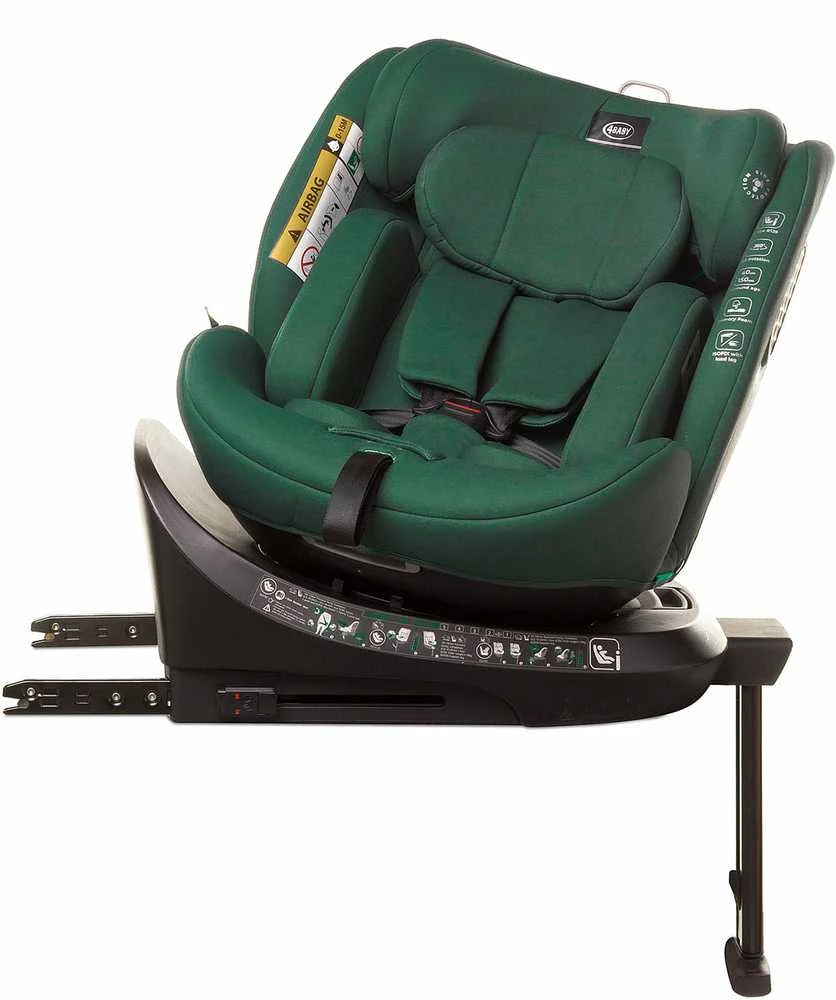 4Baby autokėdutė ENZO-FIX 40-150CM žalia I-SIZE
