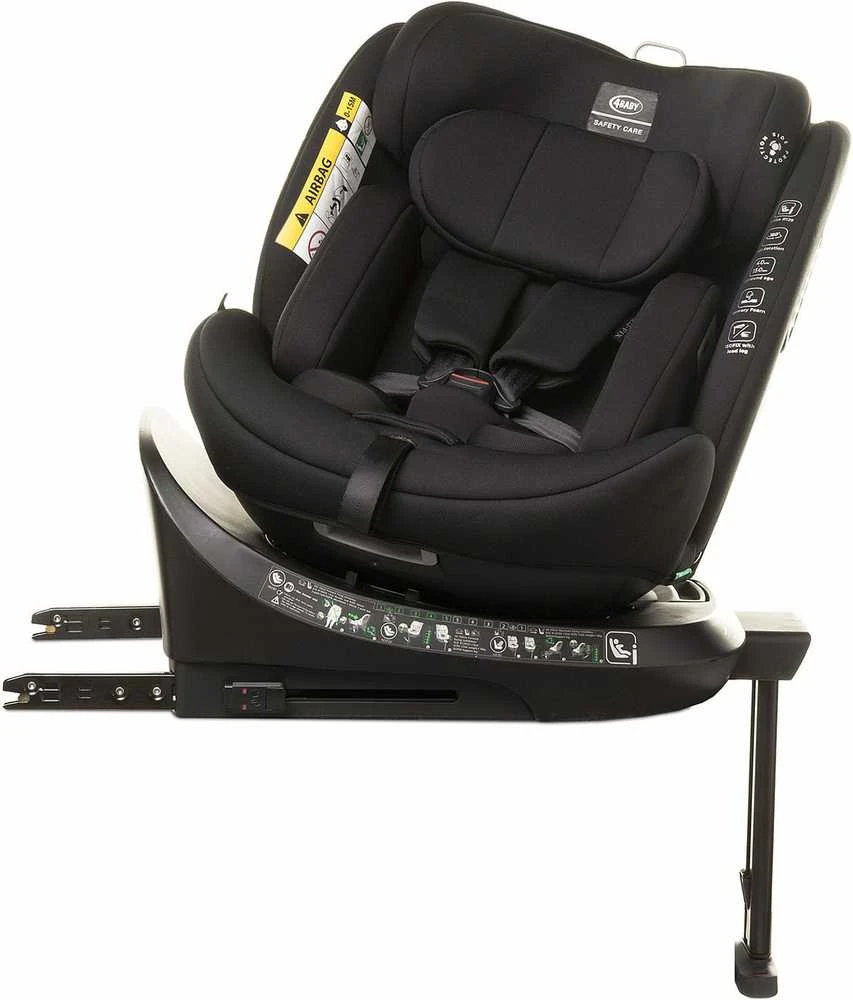 4Baby autokėdutė ENZO-FIX 40-150CM juoda I-SIZE
