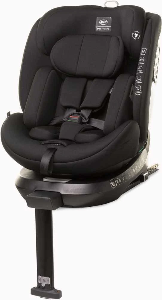 4Baby autokėdutė ENZO-FIX 40-150CM juoda I-SIZE