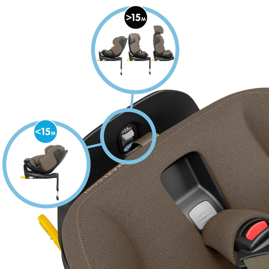 Automobilinė kėdutė Maxi-Cosi Emerald 360 Pro, su IsoFix, 40–150 cm, rudos spalvos