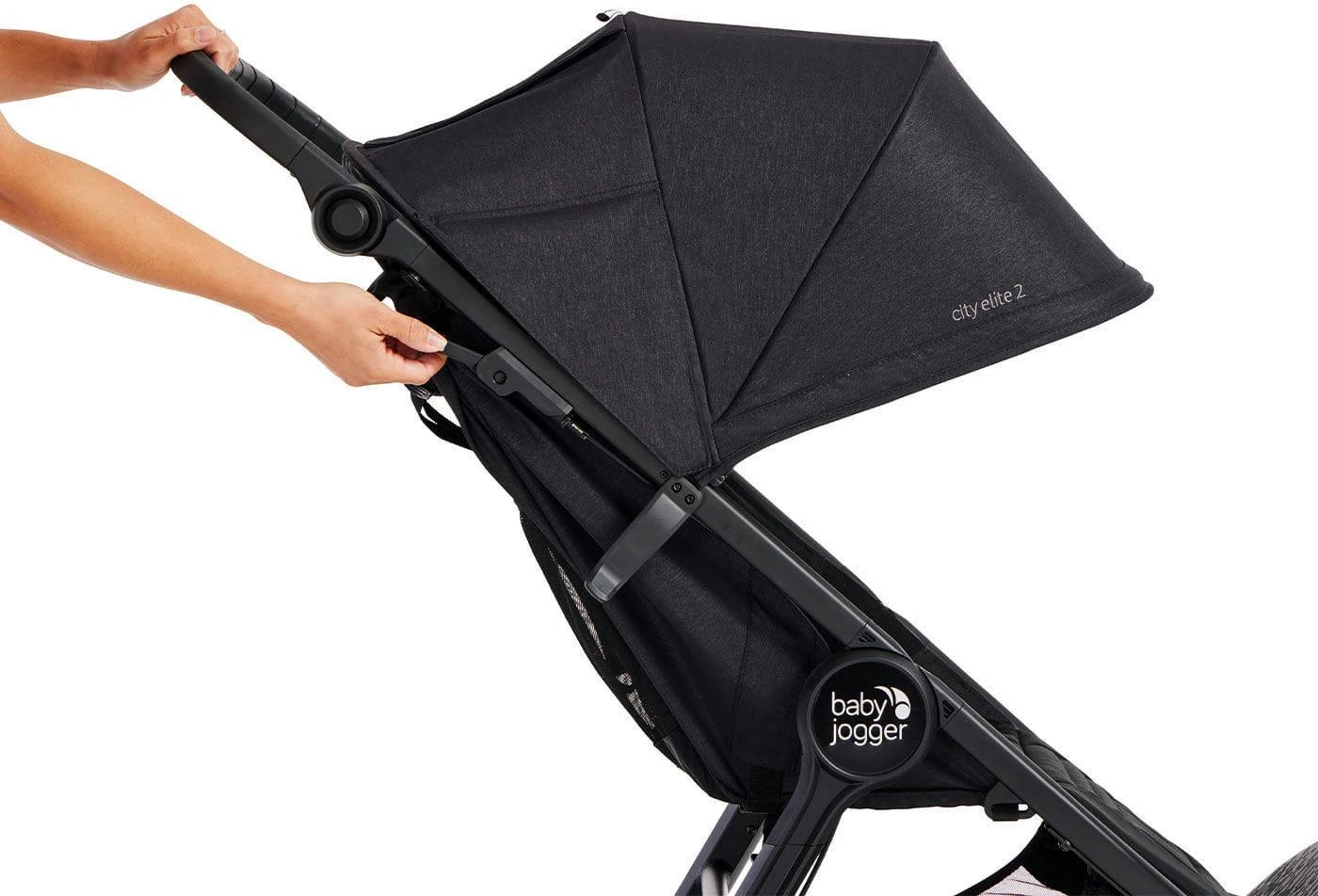 Baby Jogger City Elite 2 - vežimėlis | Prabangi juoda