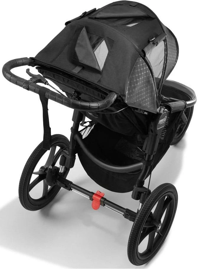 Vežimėlis Baby Jogger Summit X3, juodas (Midnight Juodas)