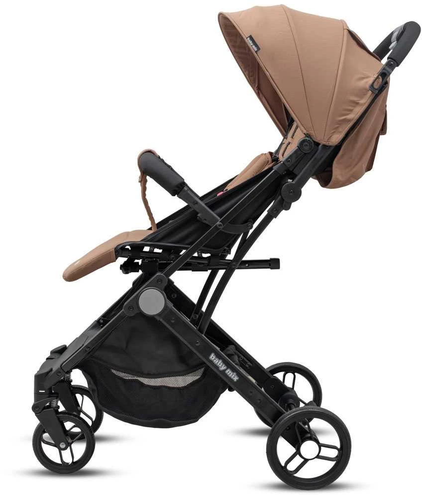 Sportinis vežimėlis Bimelo Baby Mix itin lengvas smėlio spalvos