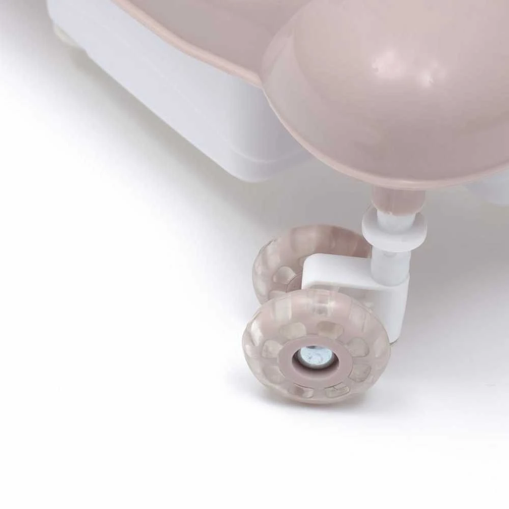 BABY MIX VAIKŠTYNĖ SU SILIKONINIAIS RATUKAIS, Rožinis
