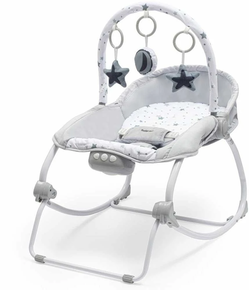 Daugiafunkcinė supama kėdutė kūdikiui Baby Mix žvaigždutės žalia
