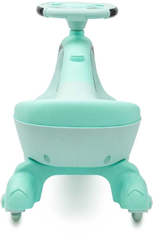Vaikiškas Baby Mix G-Force žalias paspiriamas automobilis su LED apšvietimu ir gravitacijos varikliu