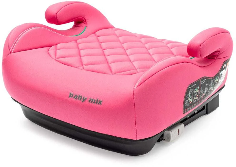 Rožinė Baby Mix kėdutė-paaukštinimas su dygsniuotu paviršiumi