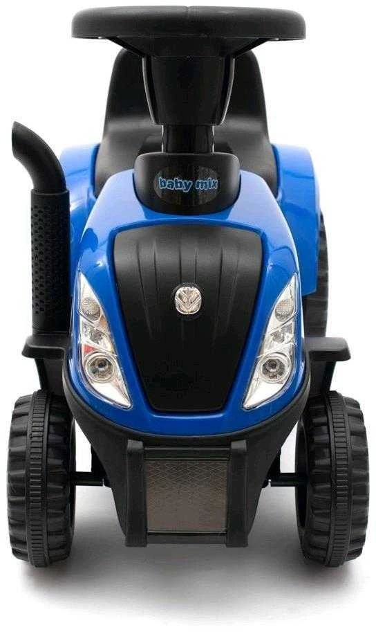 Baby Mix New Holland geltonasis traktorius su priedais ir įrankiais