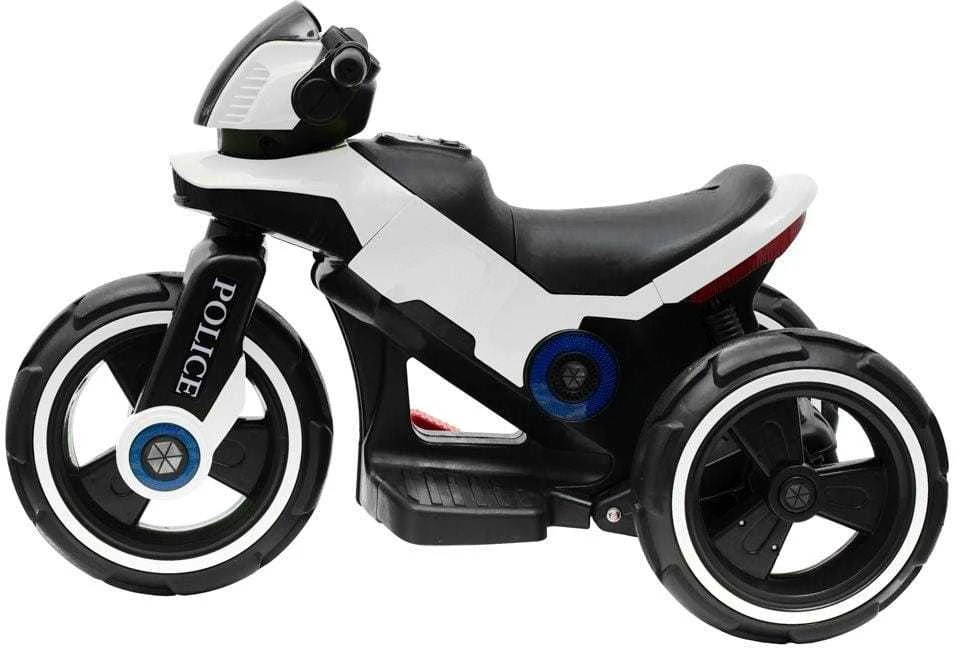 Baby Mix POLICE elektrinis baltas motociklas