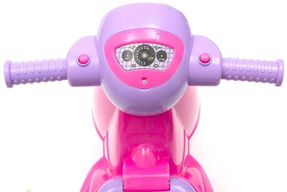 Baby Dan Baby Mix Motoroleris - važiuojama su garsu | Rožinis