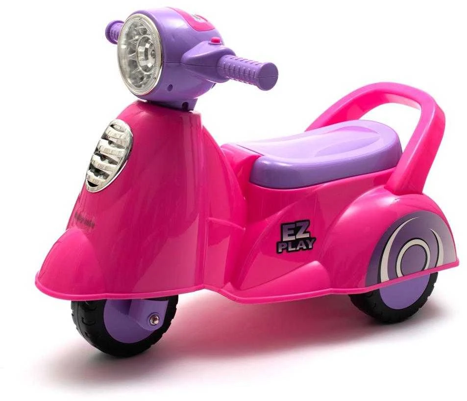 Baby Dan Baby Mix Motoroleris - važiuojama su garsu | Rožinis