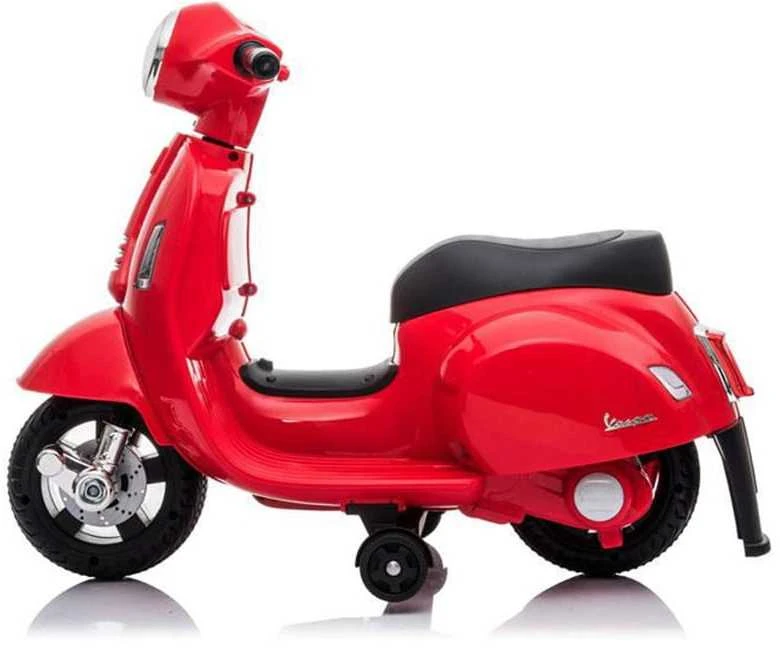 Baby Mix elektrinis vaikų motociklas Vespa raudonas