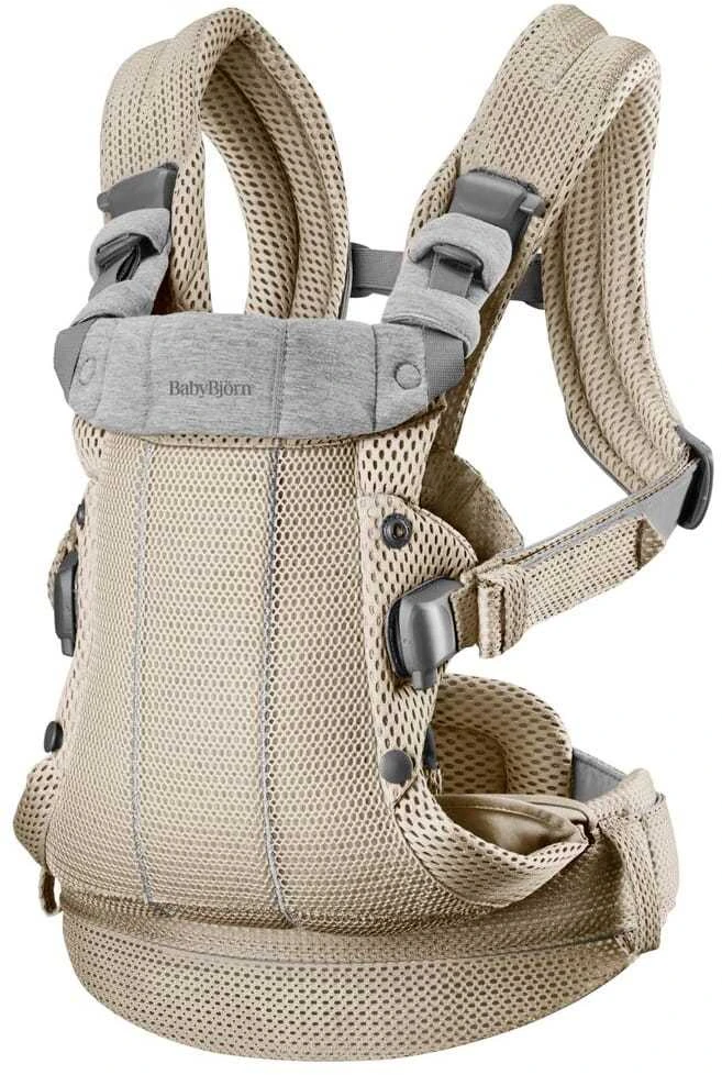 BABYBJORN nešioklė HARMONY 3D MESH, pilkas beige, 088002
