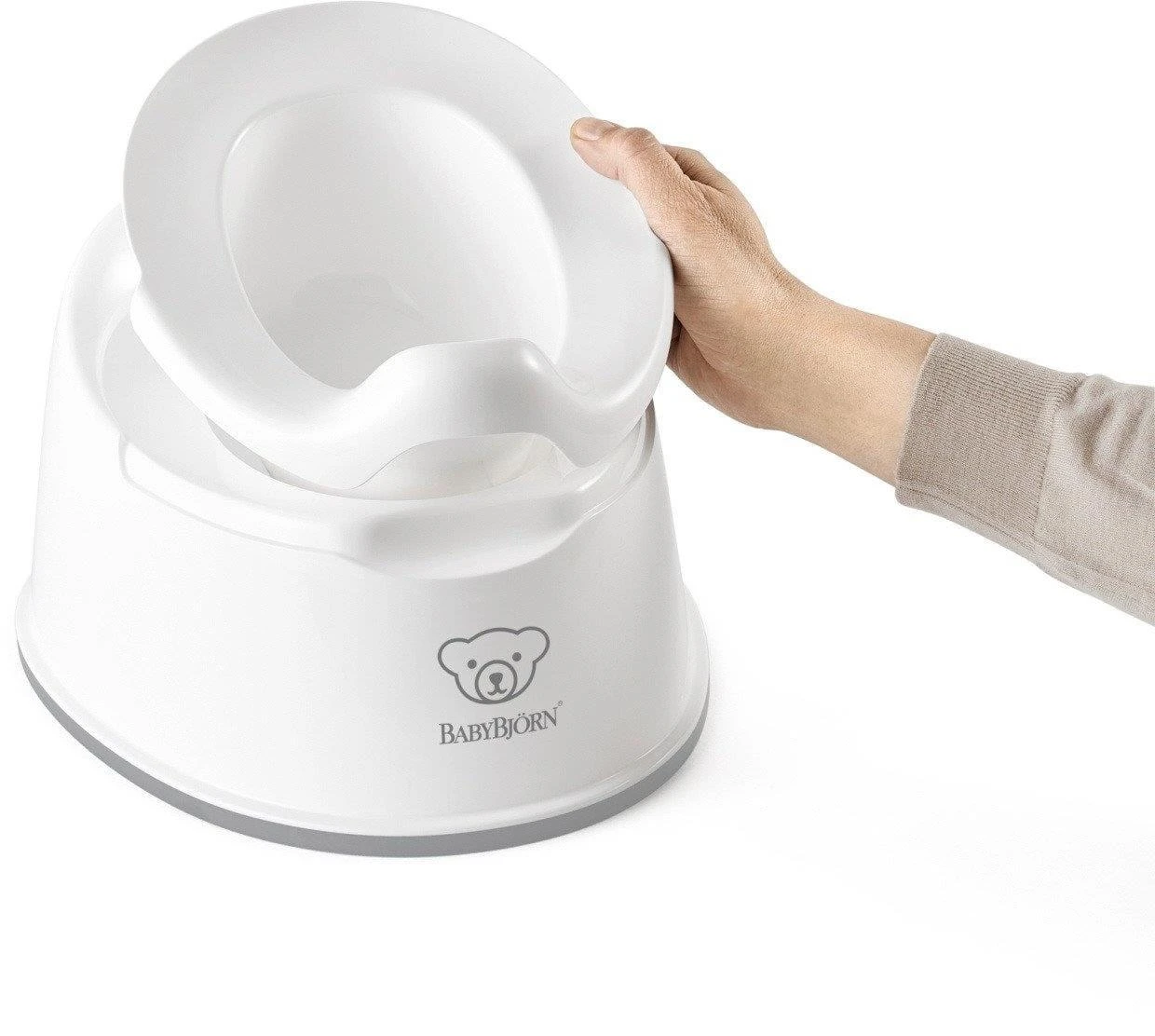BABYBJORN Smart Potty naktipuodis Baltas/Pilkas 051221