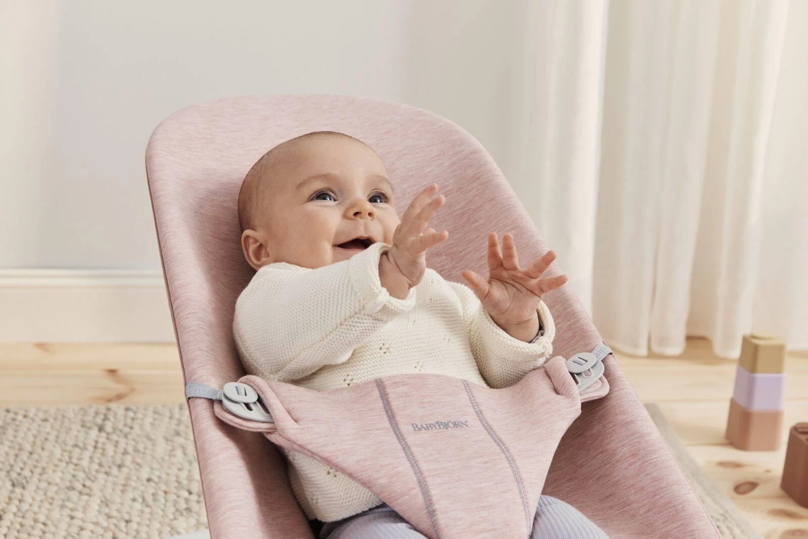 BABYBJORN gultukas BLISS 3D JERSEY, light pink, 006177