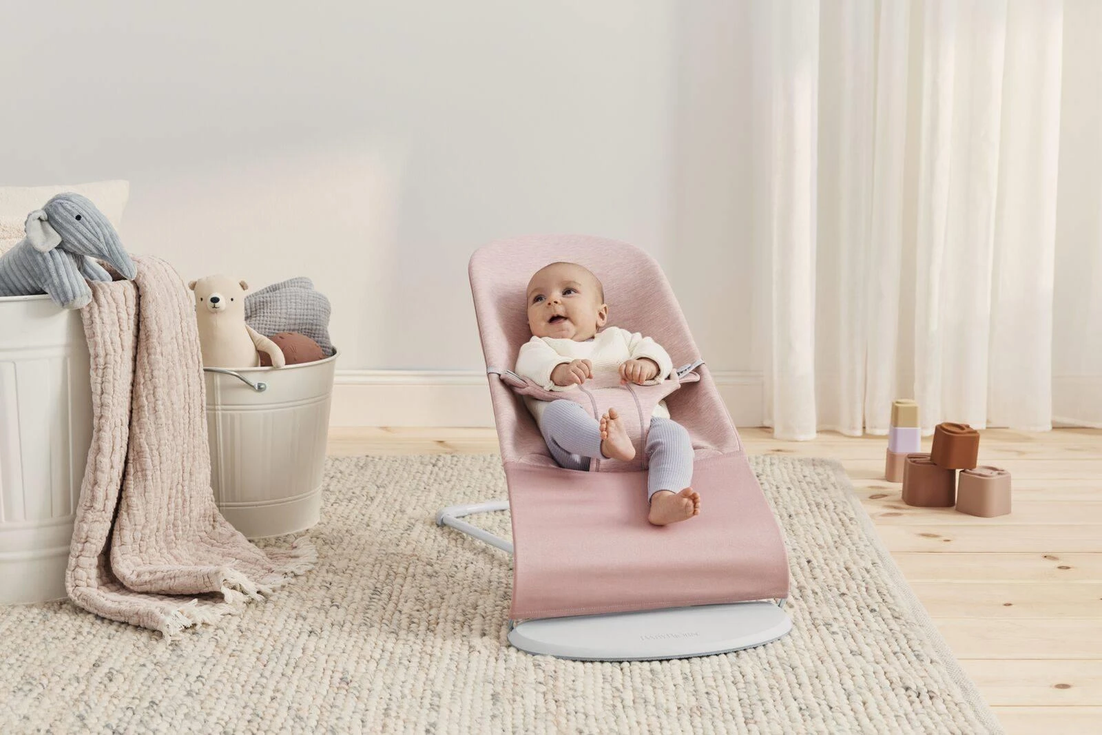BABYBJORN gultukas BLISS 3D JERSEY, light pink, 006177