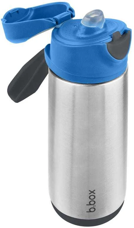B.BOX BB500905 terminis buteliukas su sportiniu kandikliu 500ml mėlynas skalūnas