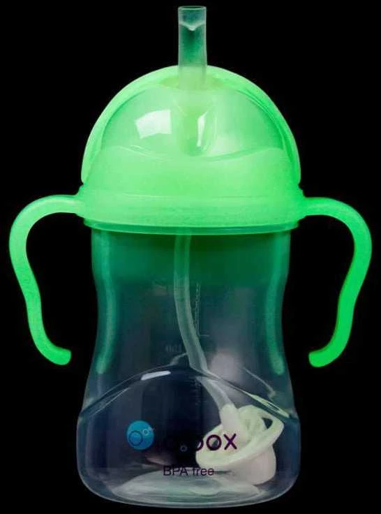 B.BOX 200232 Vandens butelis su šiaudeliu 240 ml švytėjimas
